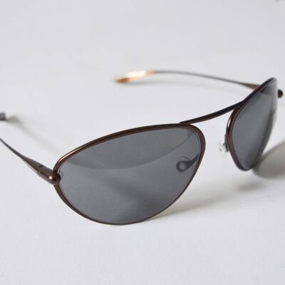 Tropo – Brunello Titanium Frame High-Contrast Sunglasses