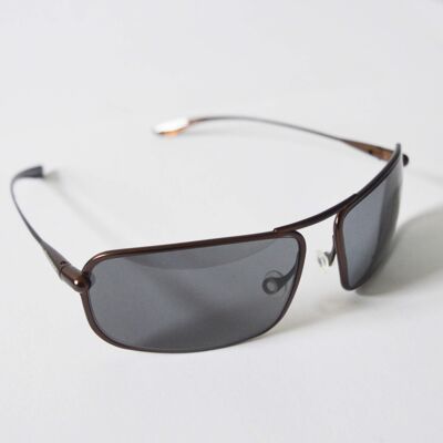 Meso – Brunello Titanium Frame High-Contrast Sunglasses