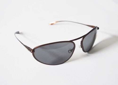 Exo – Brunello Titanium Frame High-Contrast Sunglasses