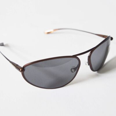 Exo – Brunello Titanium Frame High-Contrast Sunglasses