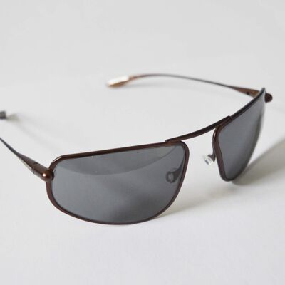 Strato – Brunello Titanium Frame High-Contrast Sunglasses