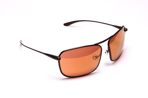 Iono – Brunello Titanium Frame Gold Mirror Copper/Brown Photochromic Sunglasses