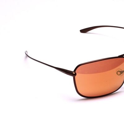 Iono – Brunello Titanium Frame Gold Mirror Copper/Brown Photochromic Sunglasses