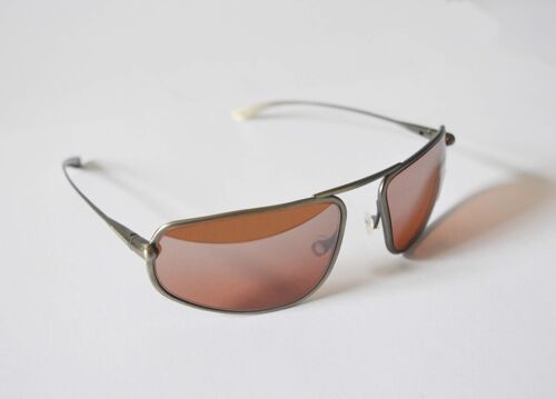 Strato – Natural Titanium Frame Silver Gradient Mirror Copper/Brown Photochromic Sunglasses