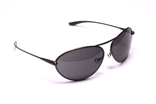 Tropo – Gunmetal Titanium Frame High-Contrast Sunglasses