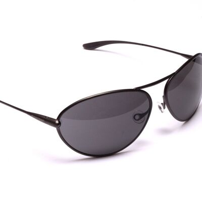 Tropo – Kontrastreiche Sonnenbrille mit Gunmetal-Titanrahmen