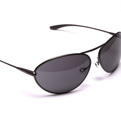 Tropo – Gafas de sol polarizadas grises con montura de titanio y bronce