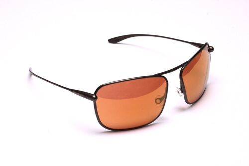 Iono – Gunmetal Titanium Frame Gold Mirror Copper/Brown Photochromic Sunglasses