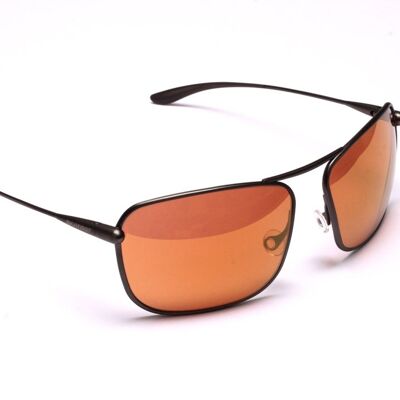 Iono – Gunmetal Titanium Frame Gold Mirror Copper/Brown Photochromic Sunglasses
