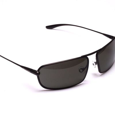 Meso – Gafas de sol polarizadas grises con montura de titanio y grafito