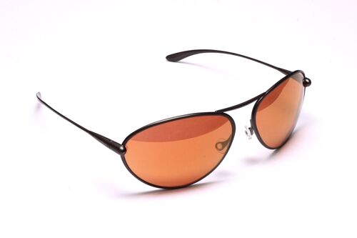 Tropo – Gunmetal Titanium Frame Gold Mirror Copper/Brown Photochromic Sunglasses