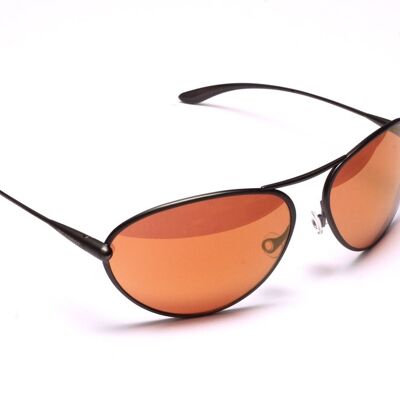 Tropo – Gunmetal Titanium Frame Gold Mirror Copper/Marrón Gafas de sol fotocromáticas