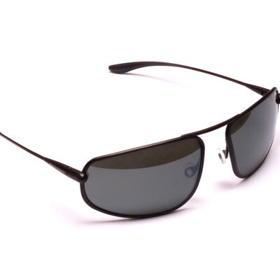 Strato – Graphite Titanium Frame Light Silver Mirror Grey Polarized Sunglasses