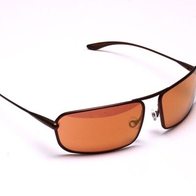 Meso – Gafas de sol fotocromáticas Brunello Titanium Frame Gold Mirror Copper/Marrón
