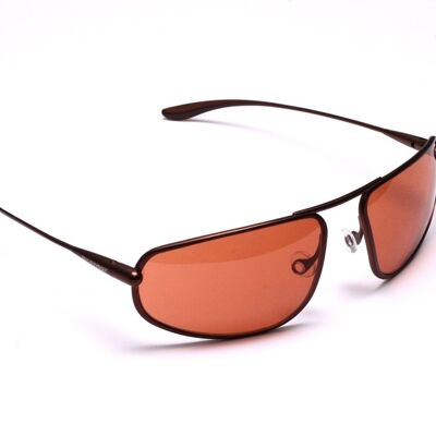 Strato – Gafas de sol fotocromáticas Brunello con montura de titanio cobre/marrón