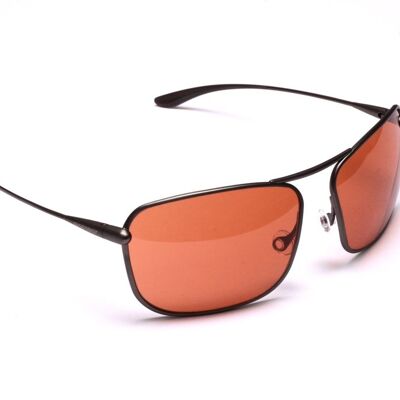 Iono – Gafas de sol fotocromáticas con montura de titanio bronce