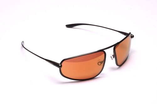 Strato – Gunmetal Titanium Frame Gold Mirror Copper/Brown Photochromic Sunglasses