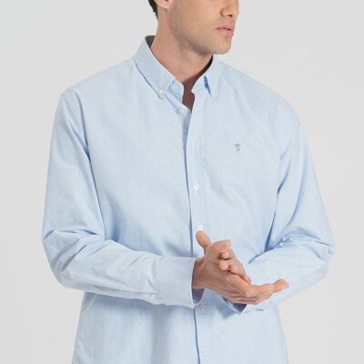 Camisa Oxford Celeste 1