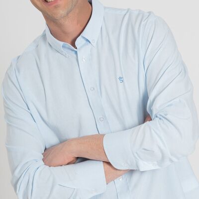 Camisa Oxford Celeste 2