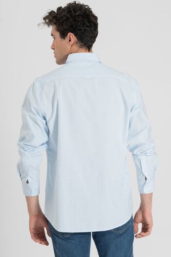 Chemise Oxford Bleu Clair 2 2