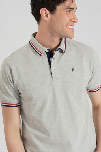 Polo Gris Chiné 4 4