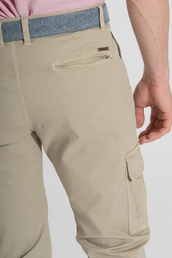 Pantalon cargo beige sport 3