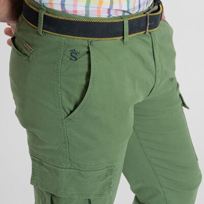 Pantalon Sport Kaki Cargo