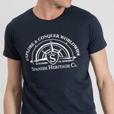 Marineblaues T-Shirt 4