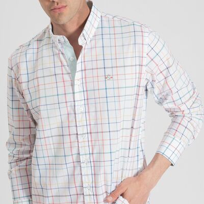 Camisa Cuadros Blanca