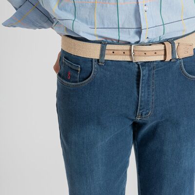 Pantalone Texano Cto Azzurro 2