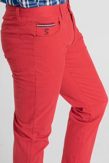 Pantalon Rouge 5 Poches 1