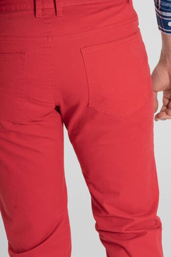 Pantalon Rouge 5 Poches 3