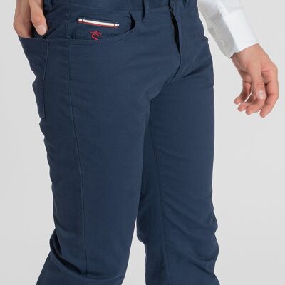 Pantaloni 5 tasche blu navy