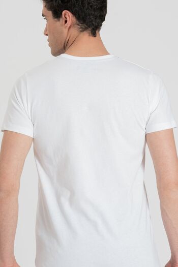 T-shirt à logo basique blanc 2