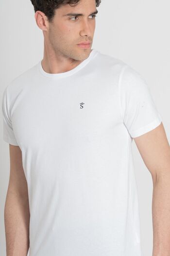 T-shirt à logo basique blanc 4