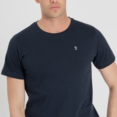 Navy Basic Logo T-shirt