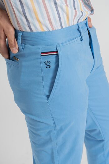 Pantalon Chino Bleu 1