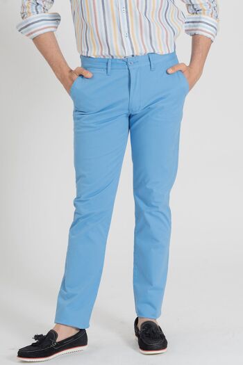 Pantalon Chino Bleu 2