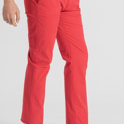 Pantalon chino rouge