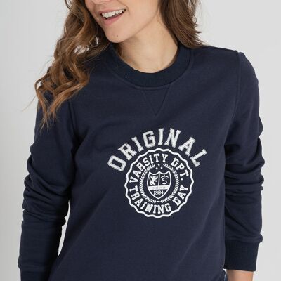 Sweat-shirt bleu marine 6