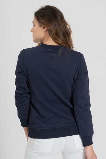 Sweat-shirt bleu marine 6 2