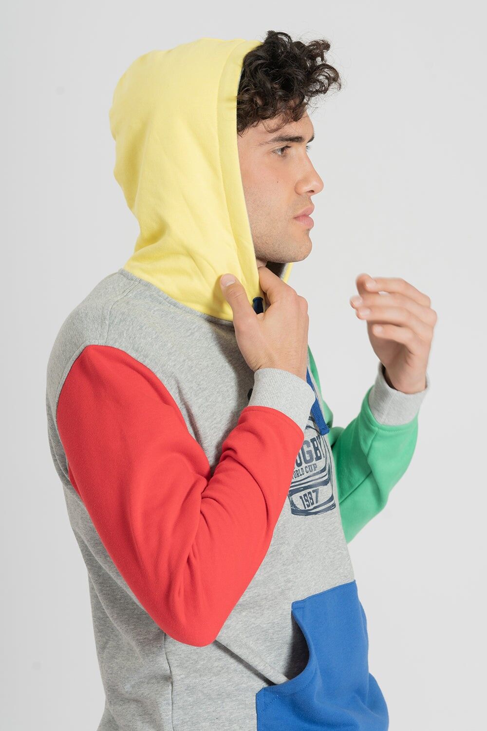 Felpa grigia melange 7