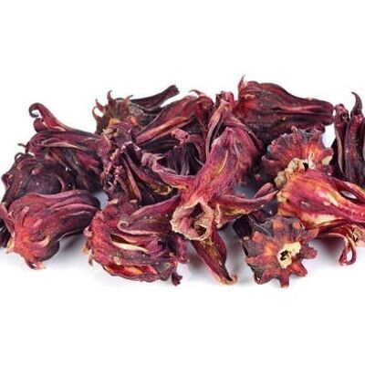 Fleurs d'Hibiscus rouge séchées (500g)