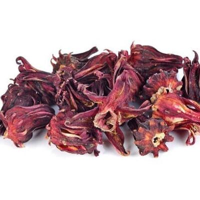 Dried red Hibiscus flowers (500g)