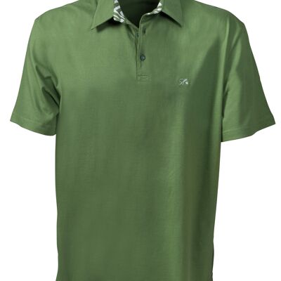 Green polo shirt