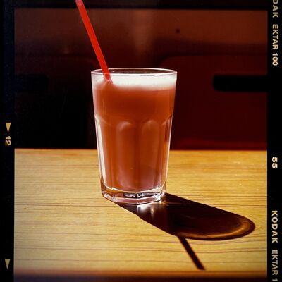 Milkshake, Clacton-on-Sea, 2021, Limited edition mounted gloss photographic print, 38x38cm
