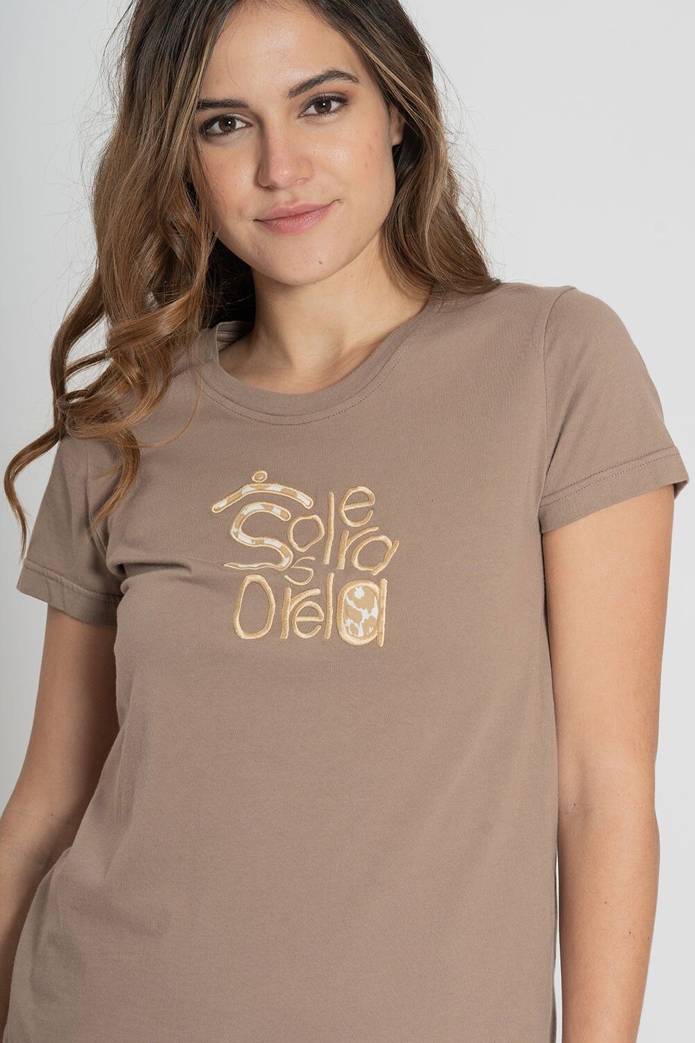 Maglietta marrone chiaro