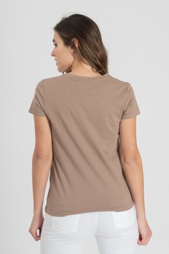 T-shirt marron clair 2