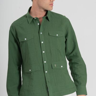 Camisa Guayabera Verde