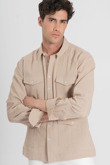 Chemise Guayabera Beige 1